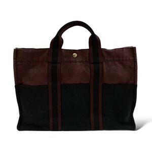 HERMÈS Toile Fourre-Tout MM Tote Bag